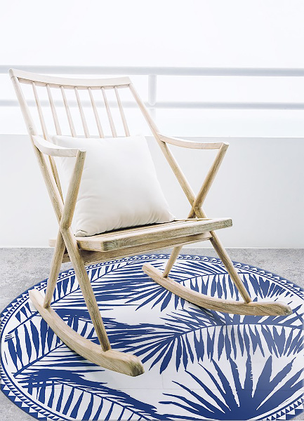 Tapis vinyle rond erd