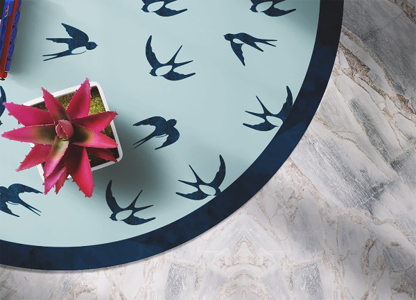 Tapis vinyle rond avaler