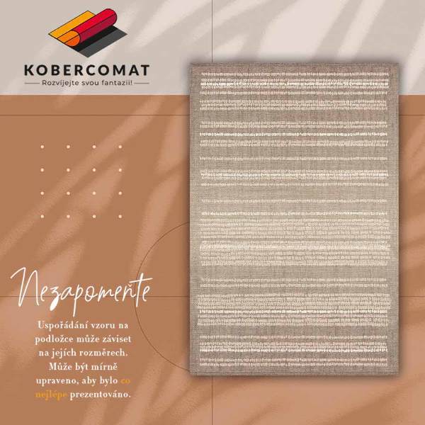 Tapis vinyle Tissu beige