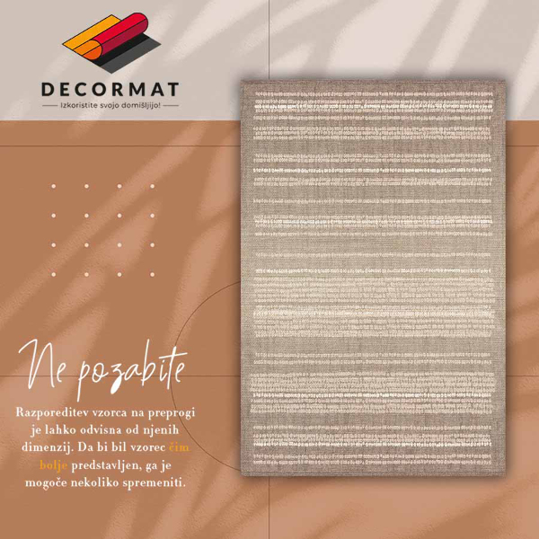 Tapis vinyle Tissu beige