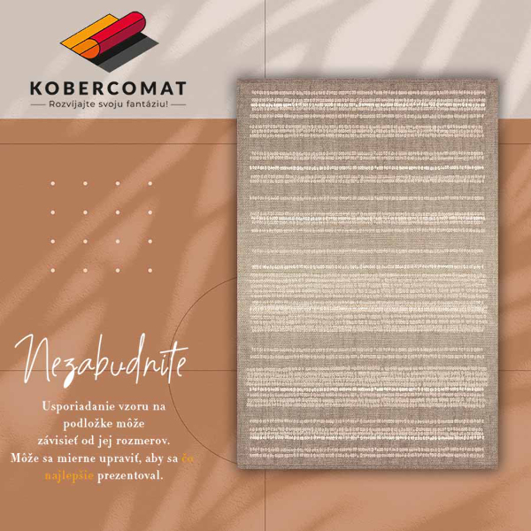 Tapis vinyle Tissu beige