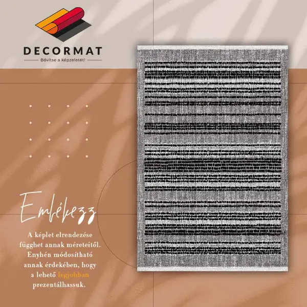 Tapis en vinyl Bandes noires