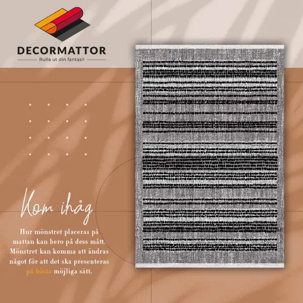 Tapis en vinyl Bandes noires
