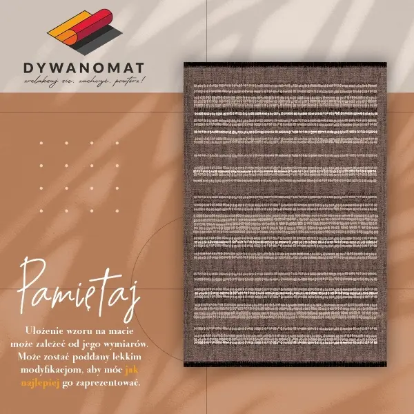 Tapis en vinyl Modèle de tissu brun