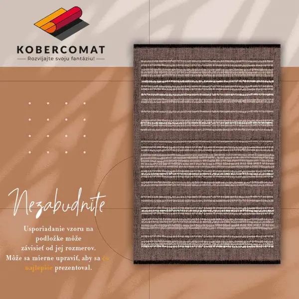 Tapis en vinyl Modèle de tissu brun