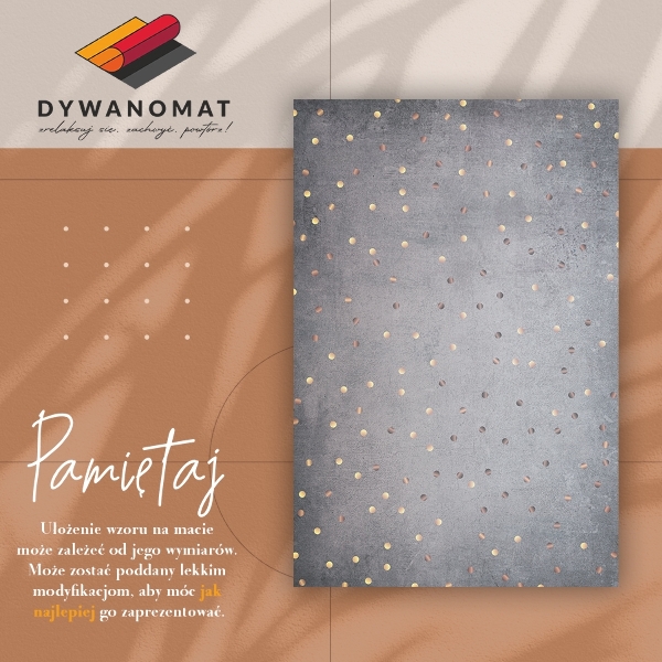 Tapis en vinyl Pois dorés