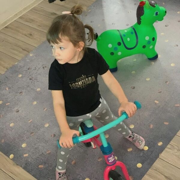 Tapis en vinyl Pois dorés