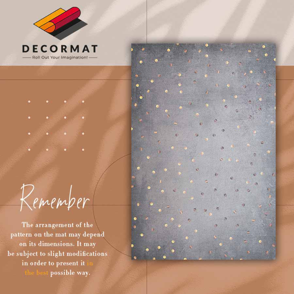 Tapis en vinyl Pois dorés