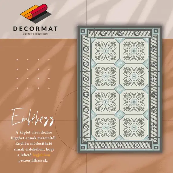 Tapis vinyle Tuiles millésime