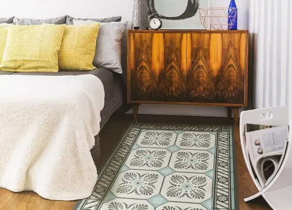 Tapis vinyle Tuiles millésime