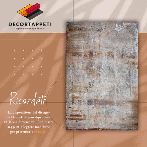 Tapis vinyl Rouille métallique