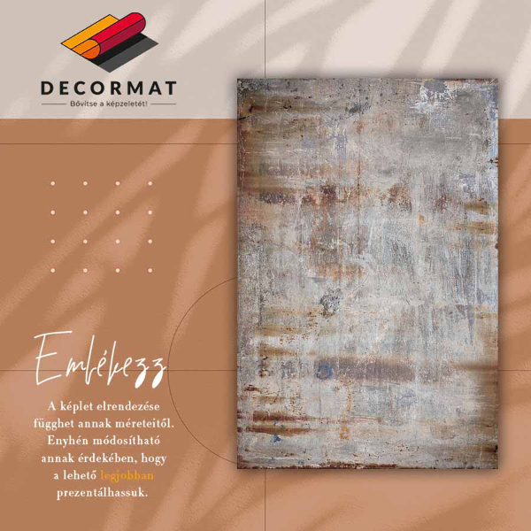 Tapis vinyl Rouille métallique