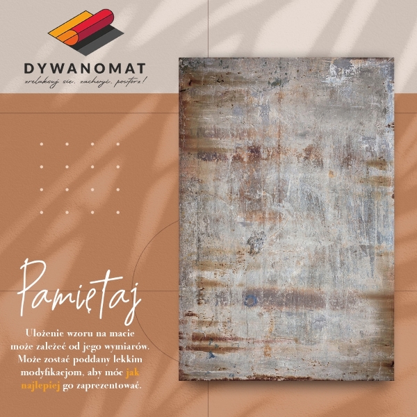 Tapis vinyl Rouille métallique