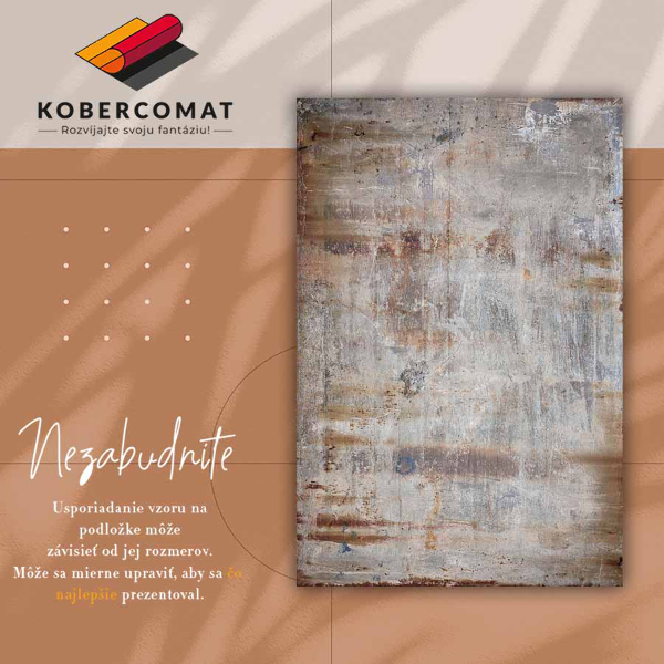 Tapis vinyl Rouille métallique