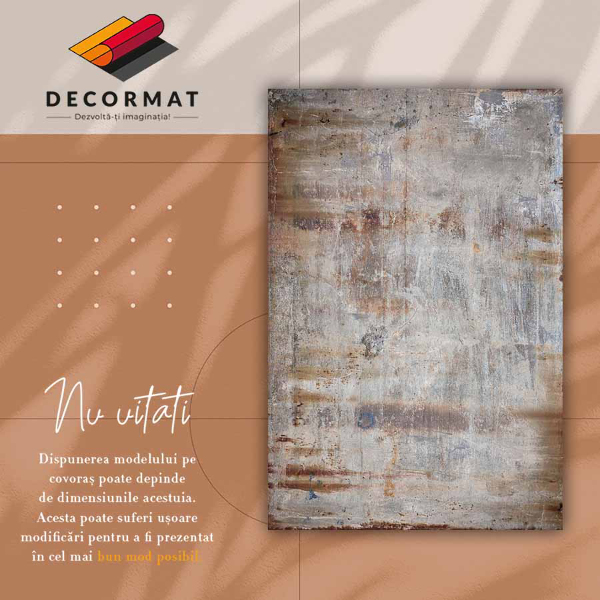 Tapis vinyl Rouille métallique