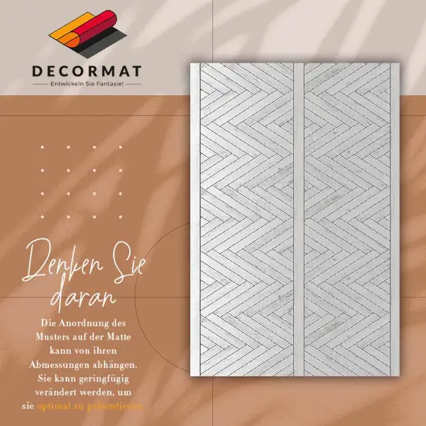 Tapis vinyle Planches à Herringbone