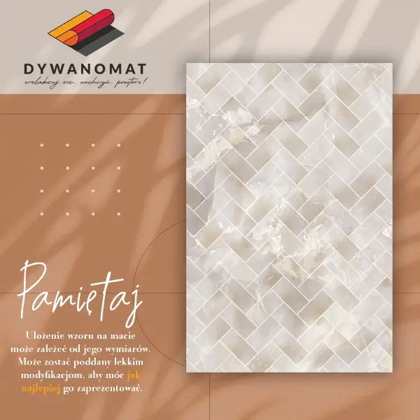 Tapis vinylique Panneaux de marbre