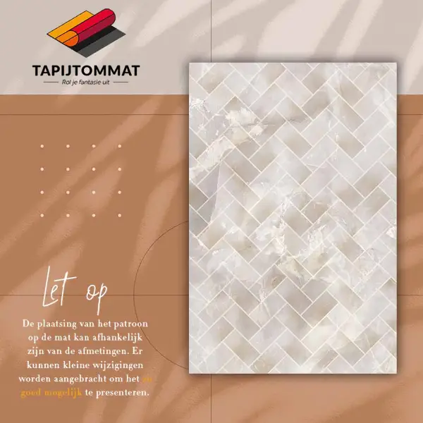 Tapis vinylique Panneaux de marbre