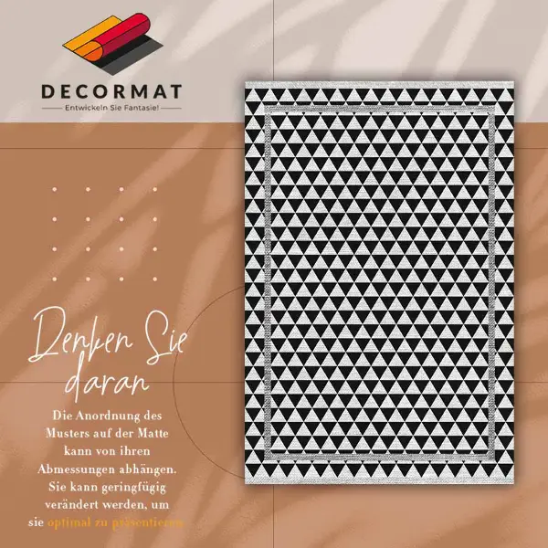 Tapis vinyle Triangles blancs blancs