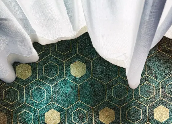 Tapis vinyle Motif hexagonal