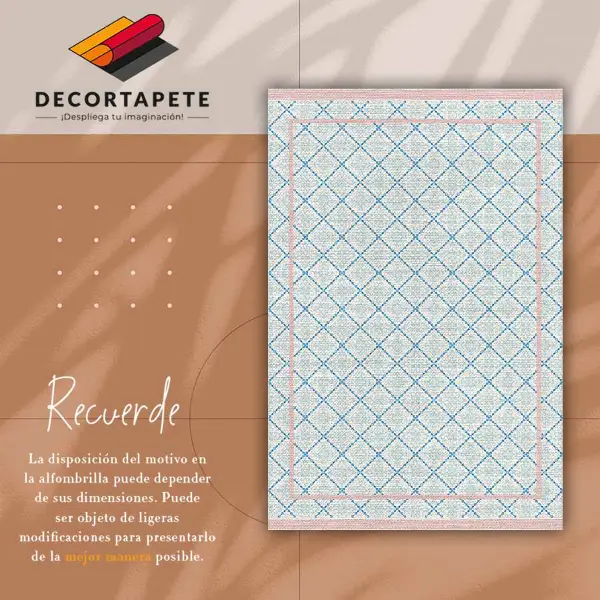 Tapis vinylique Lignes bleues