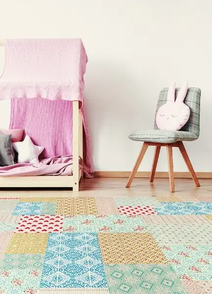 Tapis en vinyl Patchwork Différents pièces