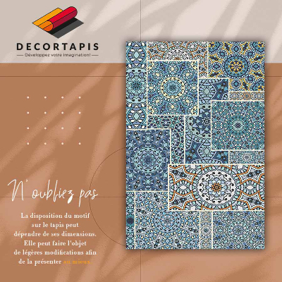 Tapis vinyle Patchwork de mandala