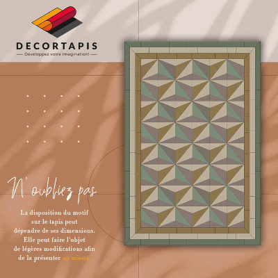 Tapis vinyle Triangles 3D