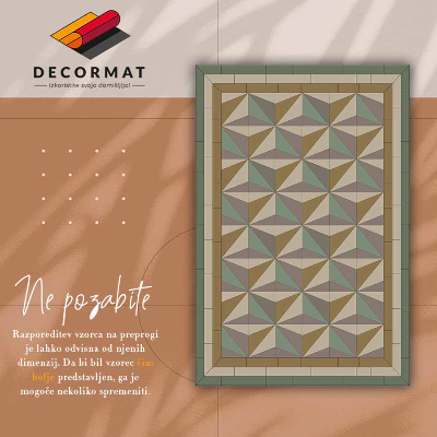 Tapis vinyle Triangles 3D