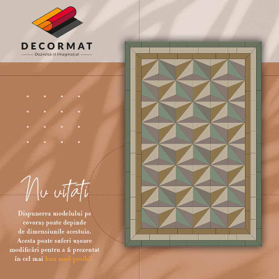 Tapis vinyle Triangles 3D