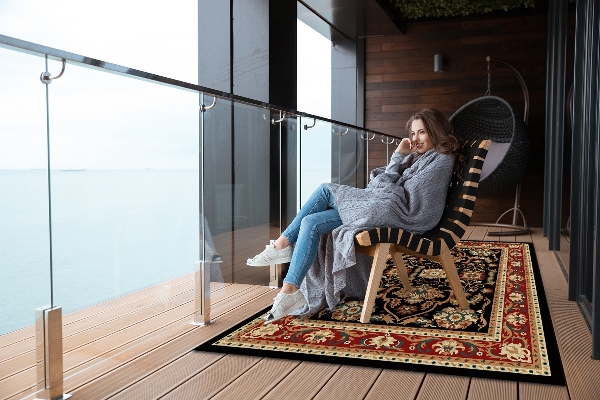 Tapis extérieur terrasse Texture rétro