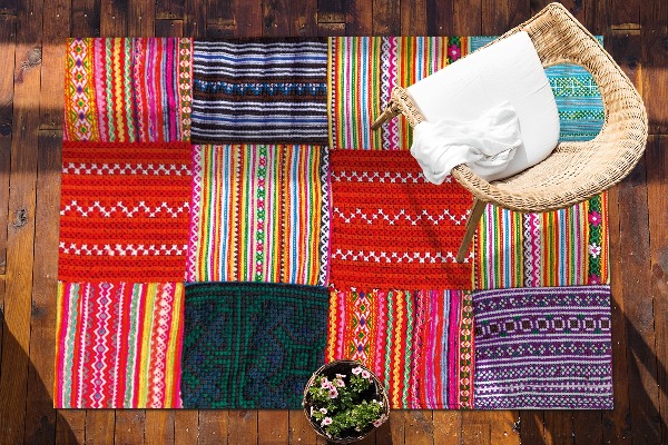 Tapis terrasse Patchwork turc