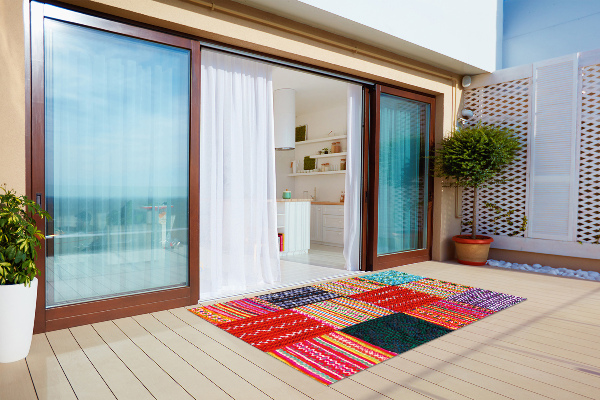 Tapis terrasse Patchwork turc