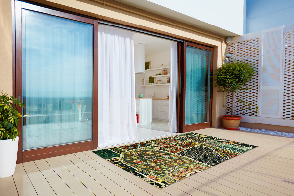 Tapis terrasse Patchwork dans un style turc