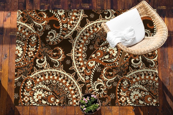 Tapis jardin Paisley Retro