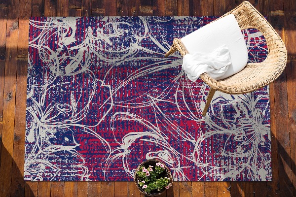 Tapis d'extérieur Abstraction rétro