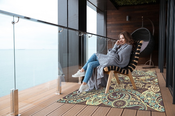 Tapis outdoor Paisley Asian Style