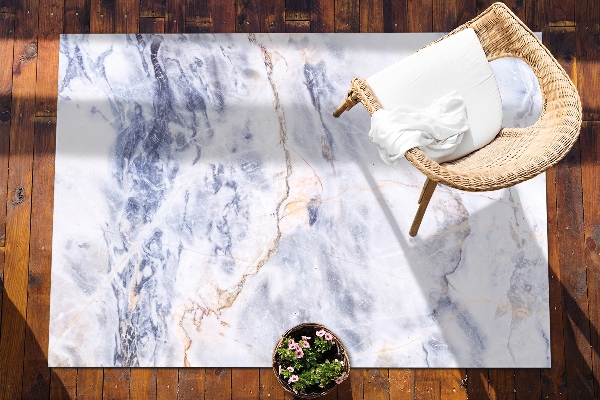 Tapis outdoor Fissures en marbre