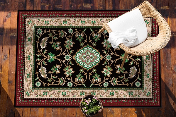 Tapis exterieur terrasse Modèles floristiques