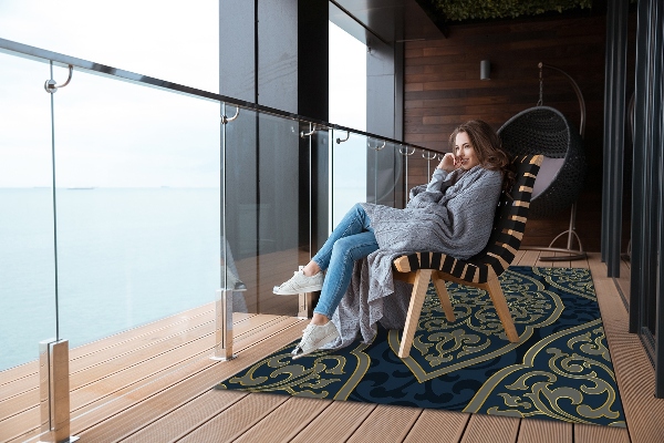 Tapis terrasse Ornement oriental