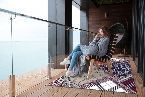 Tapis pour terrasse Mélange rétro