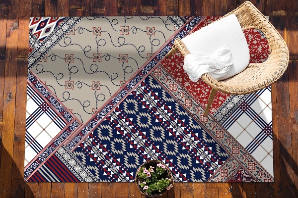 Tapis pour terrasse Mélange rétro