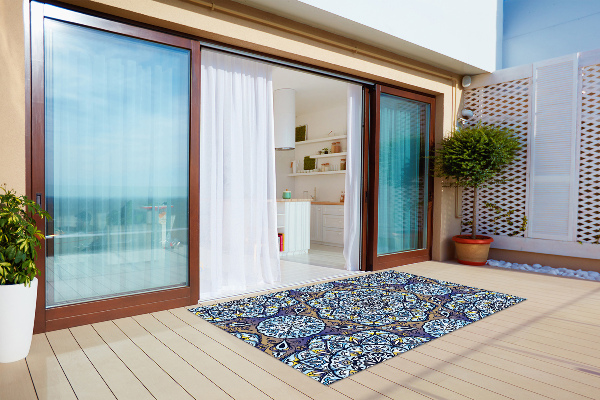 Tapis terrasse extérieur Mandala