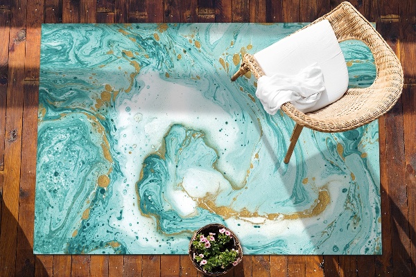Tapis extérieur terrasse Vagues de marbre