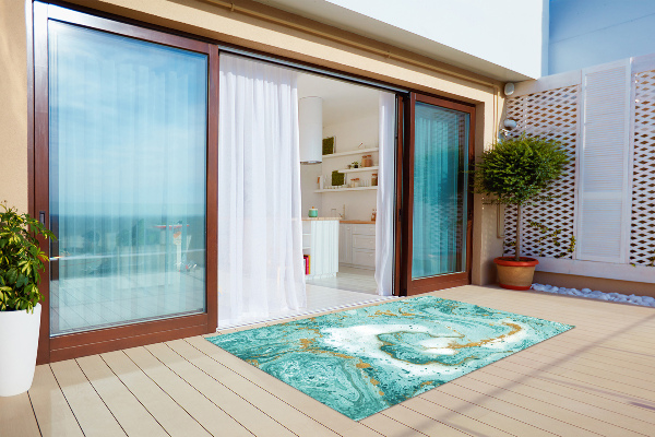 Tapis extérieur terrasse Vagues de marbre