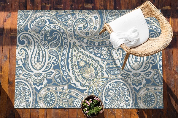 Tapis extérieur terrasse Paisley persan
