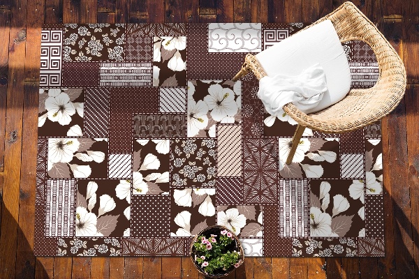 Tapis de jardin Collage de fleurs