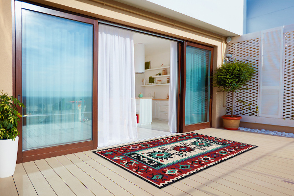 Tapis pour terrasse Modèles ethniques simples