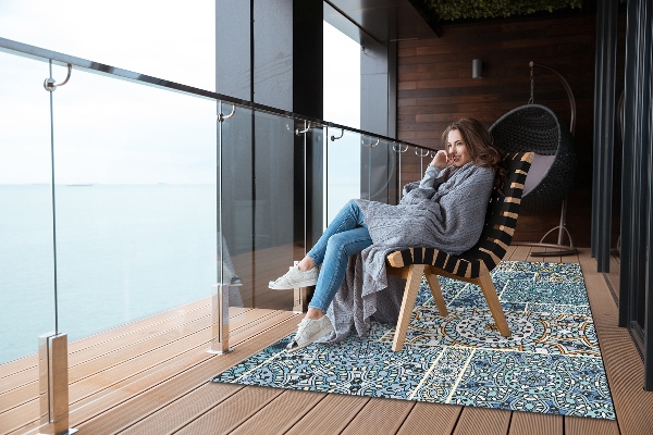 Tapis terrasse Patchwork de mandala