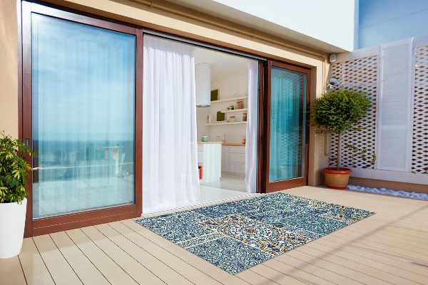 Tapis terrasse Patchwork de mandala